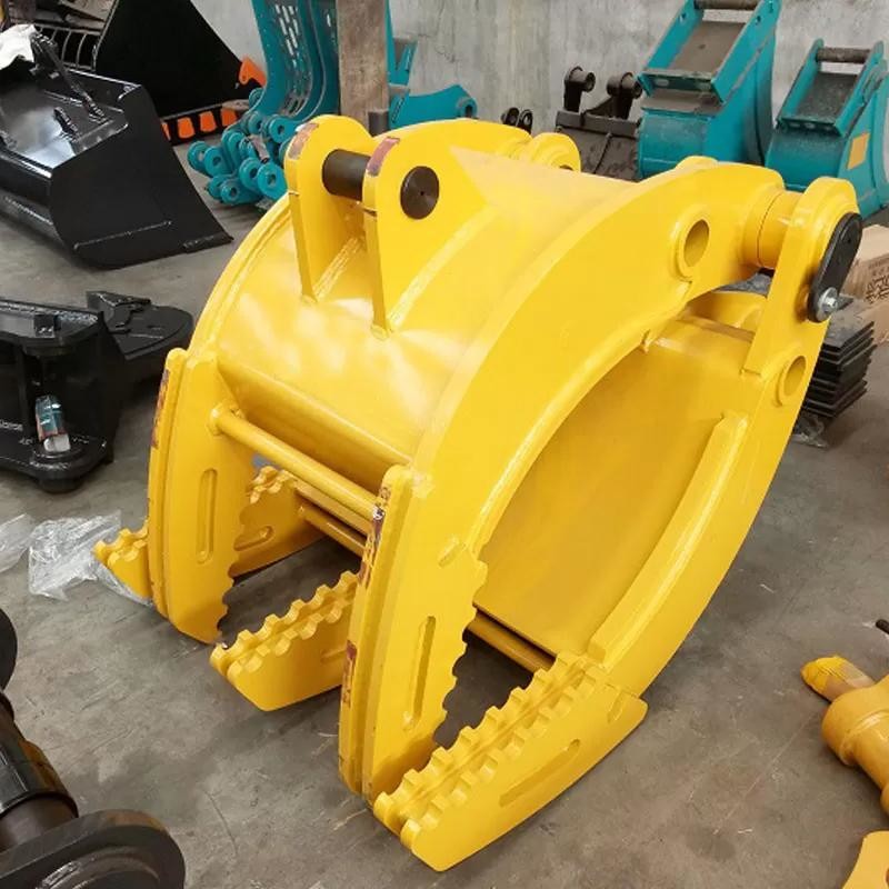 Timber Stone Excavator Grapple Q345B Mini Excavator Tree Grapple