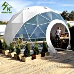 Galvanized Steel Frame Geodesic Hotel Dome Tent Wih Full Necessory Decoration