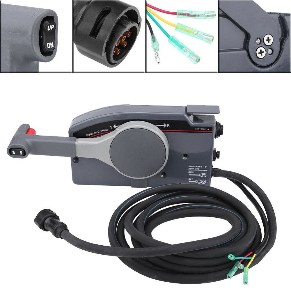 5kg 10 Pin 16ft Marine Boat Engine Controls With Cable Push Throttle