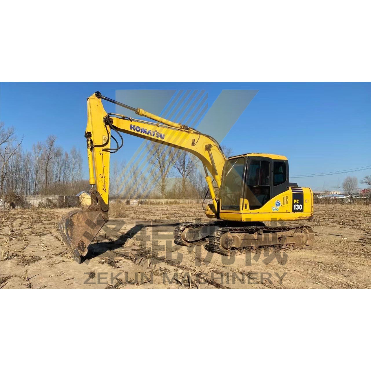 Used Komatsu PC130 Excavator 69KW Power with Hydraulic Valve