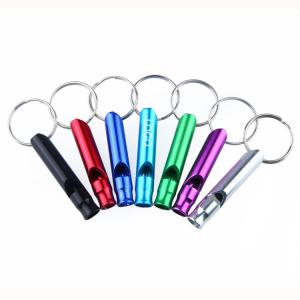 Quality Aluminum lifesaving whistle lifesaving 6.2*1.2cm aluminium whistle logo customized wholesale