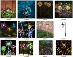 Butterfly Solar Powered LED Ground Lights RoHS RGB Color Changing Outdoor