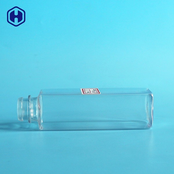 150ml Square Recyclable Sauce PET Bottle With Screw Lid 142mm Height