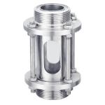 Straight High Pressure Sight Glass Male Thread Connection Reducing Shaped