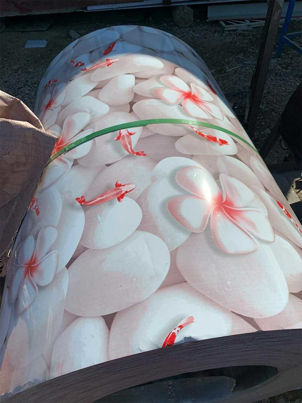 Printed Flower Pattern Prepainted Galvanized Steel Coil