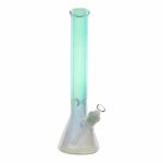 16" Water Pipes Glass Bongs Huge Ocean Blue Beaker Hookah
