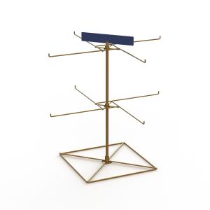 Quality Trinket Wire Hooks Rotating OEM Metal Table Top Display Stands wholesale