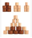 Montessori Moon Small Wooden Building Blocks Target Beech Balance