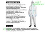 Hospital Disposable Protective Coverall Protective Work Clothing For Hospital