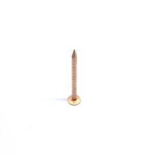 Quality 40MM X 2.8 Big Flat Head Copper Clout Nails Four Hollow Shank Type wholesale