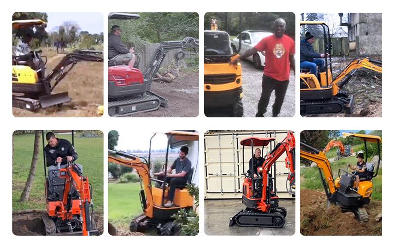 Maximum Digging Depth 2000mm Mini Excavator 3.5 Ton EPA Farm Used Crawler Digger