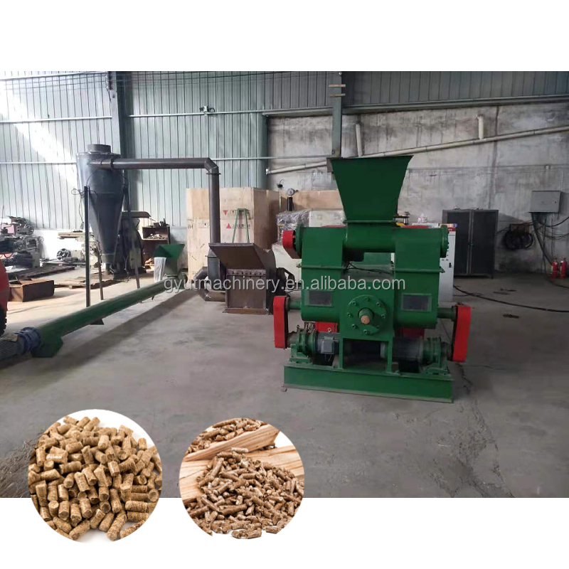Round Stick Shape Wood Sawdust Mechanical Stamping Machine for Biomass Briquettes