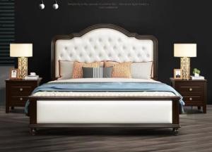 Quality Wood Home Modern Bed Furniture Contemporary Platform Bed Customized wholesale