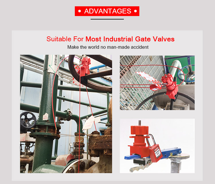 BOSHI Nylon PA And Steel Material Butterfly Universal Valve Lockouts