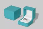 small cube magnetic gift box with ribbon