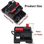 60 Amp Circuit Breaker 48V Manual Reset Single Pole On Off Switch For Truck