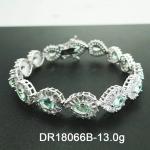 Pear Cut Tanzanite Silver Amazing Quality Bracelet For Women