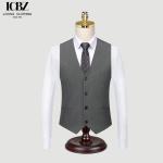 Brothers' Wedding Attire Korean Style Suits Vests and Formal Suits with Velour