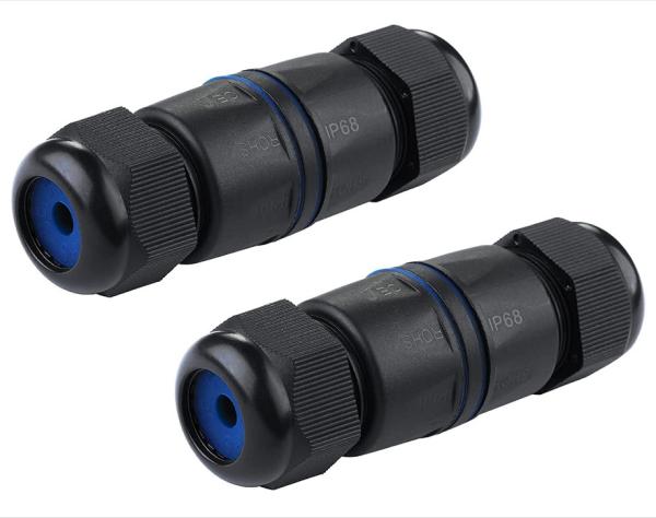 2 Pack Waterproof RJ45 Connector IP68 Cat6/Cat5E/Cat5 Shielded For Outdoor