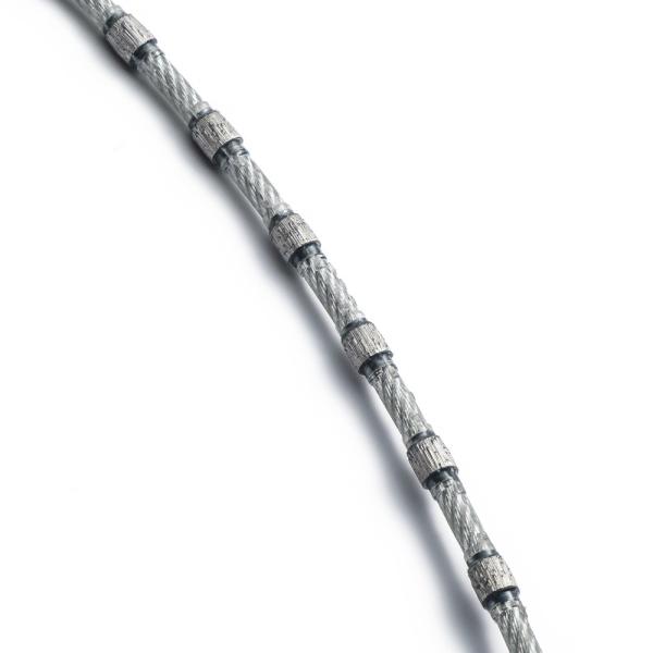 Plastic Dia 8.3mm 9.0mm Wire Rope Diamond Beads for Stone Profiling Cutting