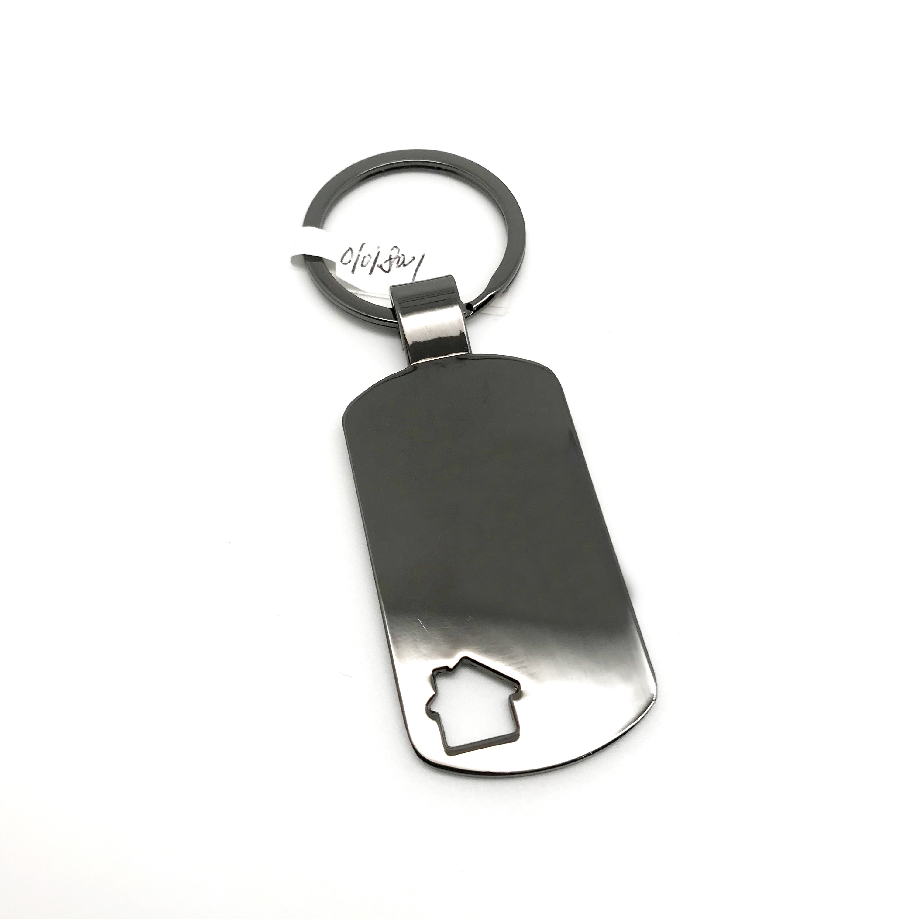 Siliver Zinc Alloy Metal Keychain Holder For Souvenirs