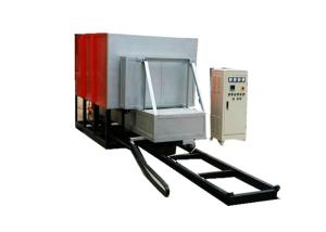 Quality Ceramic Fiber Lining Bogie Hearth Furnace , Electric Heatedcar Bottom Furnace wholesale