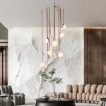 Minimalist Duplex Floor Wabi Sabi Style Designer Villa Belt Living Room Dining