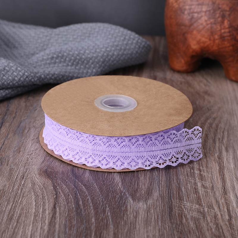2.5cm Elastic Band Hollow Flower Ribbon for Sewing Clothing Garment Decorative Lace Trim