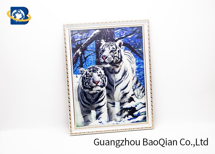 Home Decor Picture 3D Animals Photos Tiger Wall Printing Flip Image 0.6MM Thickness