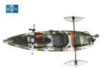 LLDPE Electric Powered Fishing Kayak With Trolling Motor For Recreation