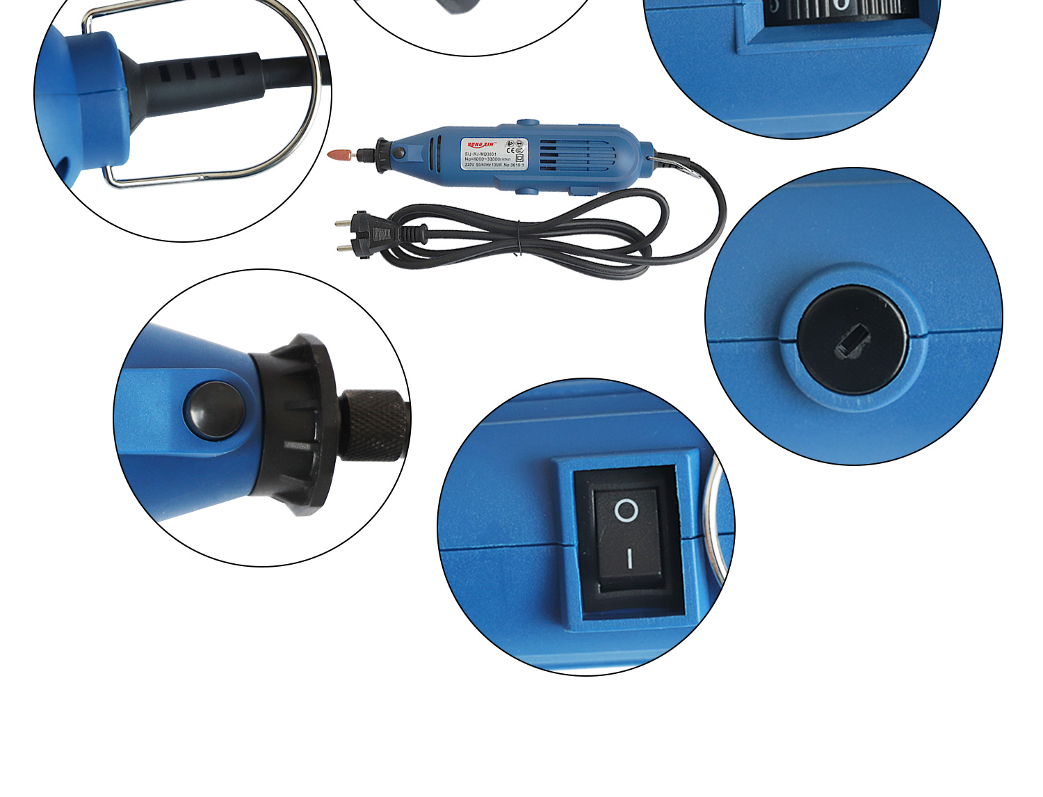 211pcs Mini Electric Grinding Machine Polishing 8000-33000r / Min