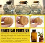 Natural Cork Soft Wine Bottle Wooden Conical Combo Set for Wine Beer Glass