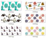 Foil Hot Stamping AB Transfer Film UV DTF Cup Wrap Transfers 16OZ Non Toxic