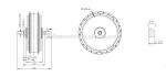 Electric Bicycle Cycle Bike Conversion Kit 20 Inch rear Wheel 48 Volt 500 Watt
