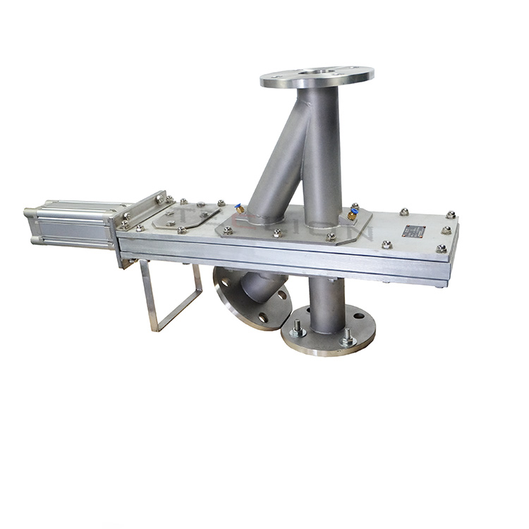 Customized 3 Way Pneumatic Diverter Gate valve For Gravity Flow