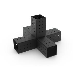 Quality Wood Construction Black Pergola Bracket Connector for Strong and Secure Connection wholesale
