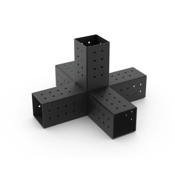 Wood Construction Black Pergola Bracket Connector for Strong and Secure