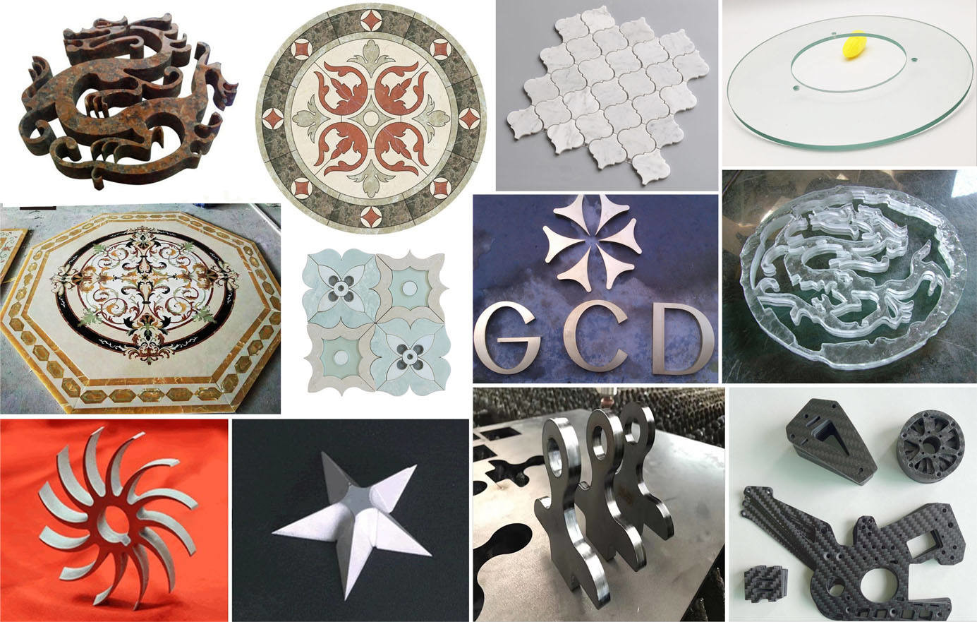 CNC 5 Axis Water Jet Machine