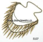 Beautiful mixed metal necklace sets fashion jewelry with gold plated
