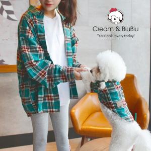 Quality Unisex Handsome Plaid Matching Pet Owner Set T Shirt Striped wholesale