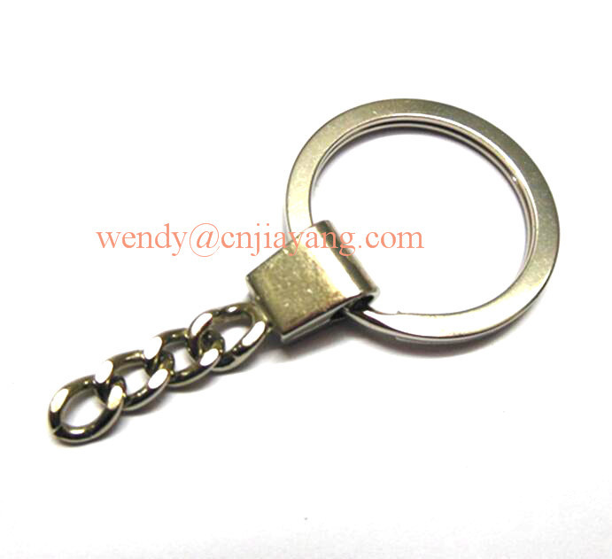 jiayang custom length and types silver flower key chain link with screws