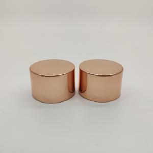 Quality Anodized Aluminum Double Wall Cap , Rose Golden 24 410 Bottle Cap wholesale