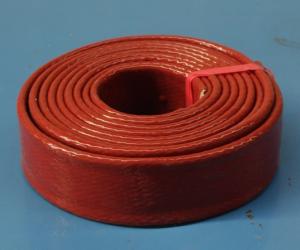 Quality Alkali Free Silicone Rubber Fiberglass Sleeving Flame Retardant Noise Reduction wholesale
