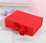 Custom Logo Printing Paper Magnetic Closure Gift Box With Ribbon Luxury Style