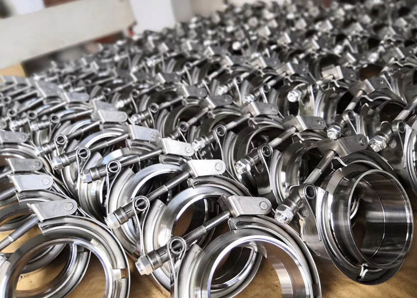 1.8mm Thick Narrow Exhaust Band Clamps For Muffler Pipes