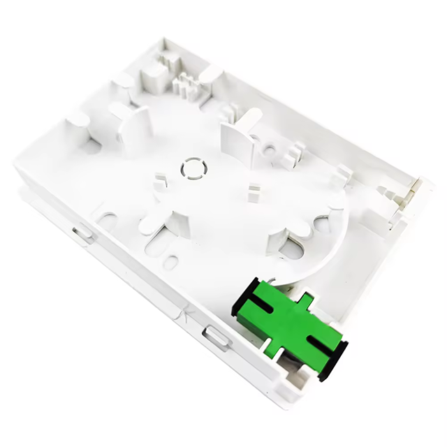Time 5 years 2-Cores SC APC Plastic Fiber Optic Faceplate Socket Panel for FTTH Network