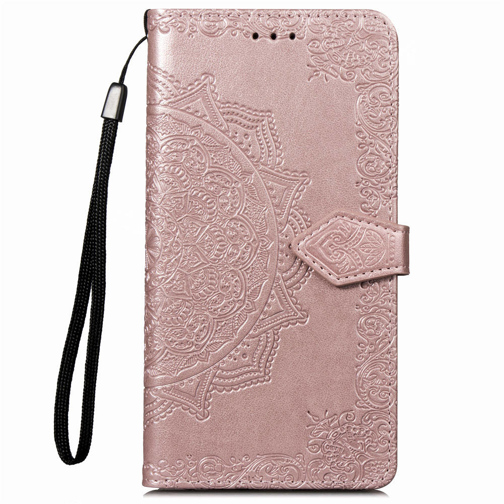 Multi Color Embossed Mandala Phone Flip Case For Samsung A8 2018 J530/J5 pro J2 2018/j2 pro S8plus NOTE8 S7edge note9 S9