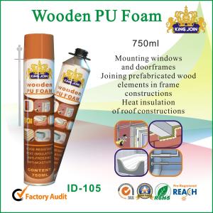 Quality Multi-Purpose Wood Pu Foam Spray / Seals 750ml , High Bonding Strength wholesale