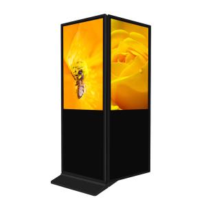 Quality Indoor Touch Screen Information Kiosk Ultra Slim Digital Totem Double Face 49 Inch wholesale
