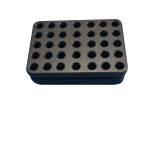 Quality Alloy Metal Tube Rack For Dry Ice Liquid Nitrogen 35x2ml Cryogenic Vials wholesale